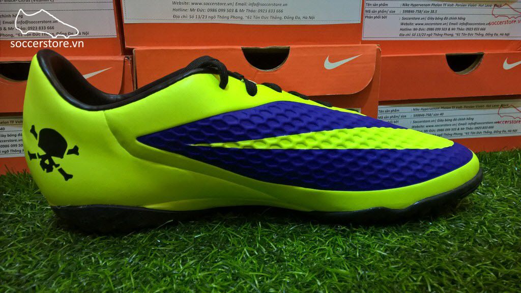 nike hypervenom phelon tf purple